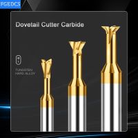 【DT】hot！ Tungsten Carbide Dovetail Milling Cutter Aluminum End Mill groove 45 75 60 0.8-16MM Metal Router Bits