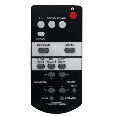 FSR68 ZJ78800 Replace Remote Control Black Remote Control Plastic Remote Control for Yamaha Sound Bar YAS-103 YAS-93 YAS103 YAS93