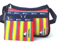 Lesportsac guinness confirmed new fashion light multilayer practical canvas printing single shoulder bag bag 7507