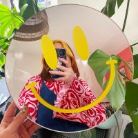 Large Happy Smile Mirror Colorful Room Wall Smiling Face