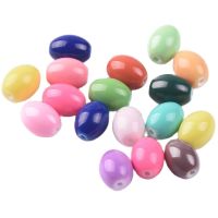 【LZ】 Oval Forma Revestido Vidro Opaco Solto Spacer Beads Fazer Jóias Artesanato DIY Descobertas Lote Por Atacado 8x6mm 11x8mm