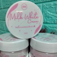 หัวเชื้อนมสด  เอ็มเอ็น มิลค์ ไวท์ ครีม   MN milk White Cream  ผลิตภัณฑ์บำรุงผิวกาย   ขนาด 100 กรัม