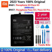 2023 100 Original Xiao mi BN57 BN61 6000mAh Phone Xiaomi Pocophone X3 Poco X3 Pro Replacement Batteries + Tool2023