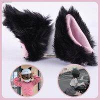 ♗❏ Cute Plush Cat Ears Motorbike Helmet Decor Cycling Styling Cosplay Helmet Ornaments Decoration Headwear Stickers Accessories