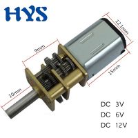 มอเตอร์ไฟฟ้าขนาดเล็ก Dc 3V 6V เครื่องลดความเร็วมอเตอร์เกียร์12 V 6V N20มอเตอร์โลหะขนาดเล็ก15/50/60/100/200/300/500/1000Rpm