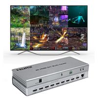 4K 8X1 HDMI Quad Multi-Viewer ไร้รอยต่อสวิตซ์ Hdmi เครื่องดูหลายตัวแยกหน้าจอตัวแปลงวิดีโอ8 In 1สำหรับ PS4กล้อง DVD พีซีทีวี