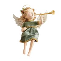 New Christmas Angel Figurines Fairy Garden Miniatures Resin Ornaments Fairy Girl Elf Statue Home Decor Room Decor Birthday Gifts