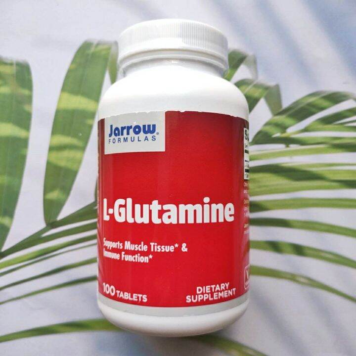 แอลกลูตามิน LGlutamine 1000 mg 100 Tablets (Jarrow Formulas®) Lazada