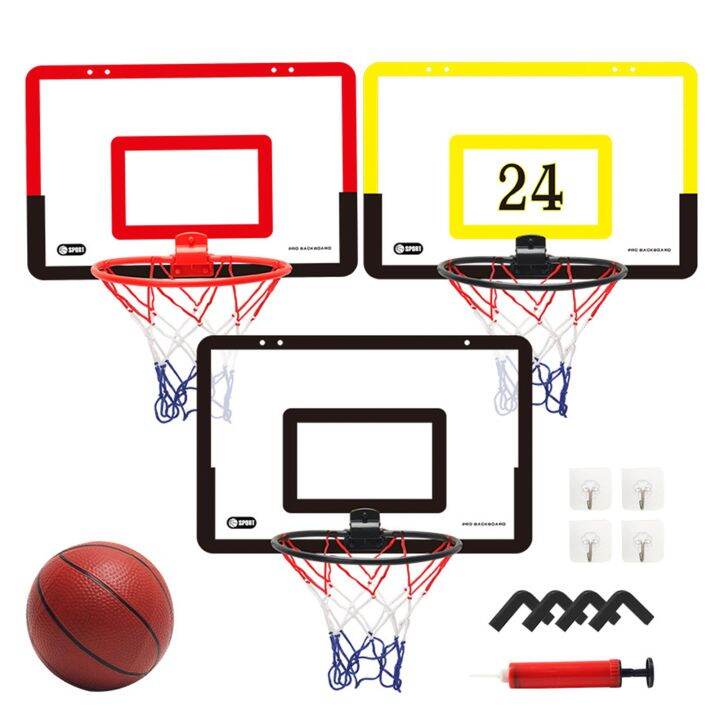 12 In 1 Basketball Hoop Indoor Wall Mounted Basketball Hoop Set Basketball Set Over Door Balls