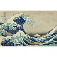 2021Japanese Famous Painting Kanagawa Surfing 2000-Piece Wooden Puzzle Imported Wood Adult Puzzle Decoration Gift