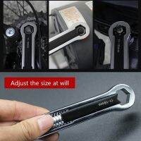 2Pcs Multifunctional Ring Wrench Kit Adjustable /Small Double-Headed Wrench Kit Universal Maintenance Hand Tools