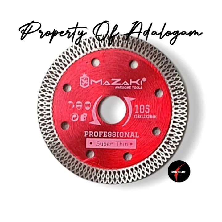 MAZAKI Diamond Wheel Batik Turbo 4" Mata Pisau Potong Granit Keramik