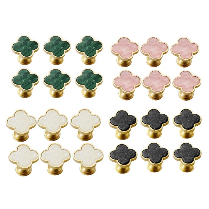 6pcs-clover-knob-creative-cabinet-drawer-knob-for-dresser-wardrobe-pull-single-hole-door-knob