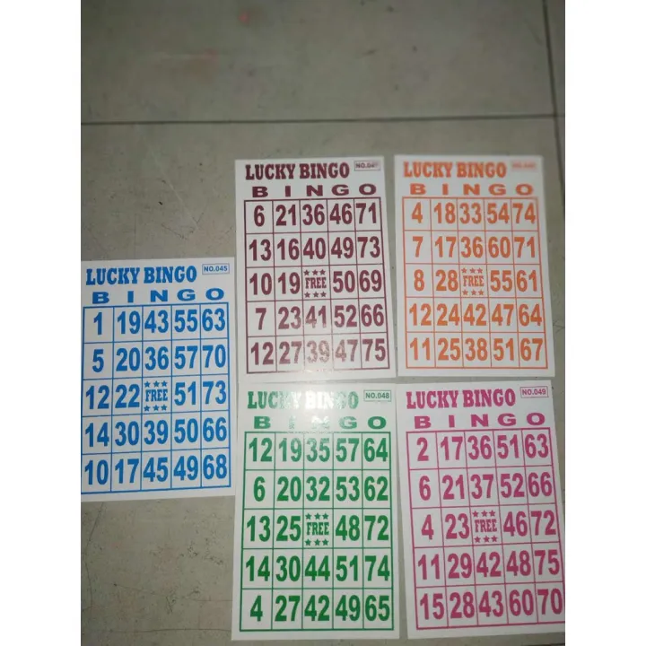 *02A* 50pcs / 100pcs. Extra Bingo Cards Lazada PH