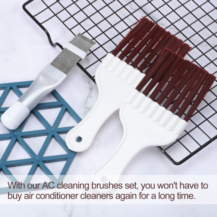 air conditioner condenser fin and refrigerator coil cleaning whisk brush