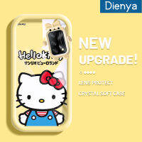 เคส Dienya สำหรับ OPPO A74 4G A95 4G A74 F19S F19 5G A54 5G Reno 6 Lite เคสการ์ตูนน่ารักตลกฮัลโหลแมวหลากสีกันกระแทกแบบใสแบบนิ่มสุดน่ารักเคสมือถือโปร่งใสลายกล้องถ่ายรูปที่สร้างสรรค์ฝาครอบป้องกัน