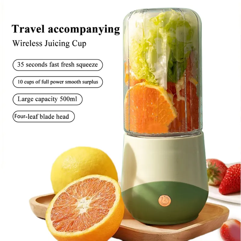 500ML Portable Blender Juicer Cup USB Smoothies Fruit Mixer