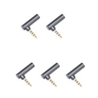 5Pcs 90 Degree Right Angled 3.5mm Male to Female Audio Converter Adapter Connector L Type Stereo Microphone Jack Plug