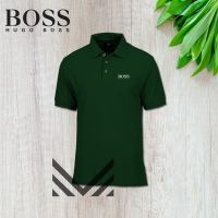 Polo T-shirt Hogo Booss " 100 Premium Fabric Uni Short Sleeve Polo Tshirt "Baju Kolar"