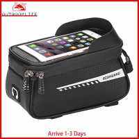 [Arrive 1-3 Days]Waterproof Mountain Bike Top Tube Bag Cycling Touch Screen Phone Pannier