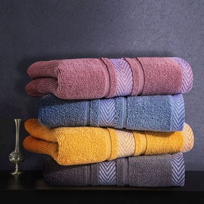 1Pc 34x75cm Simple Pure Cotton Plain Color Men Women Household Washcloth Cut Off Absorbent Hand Towel