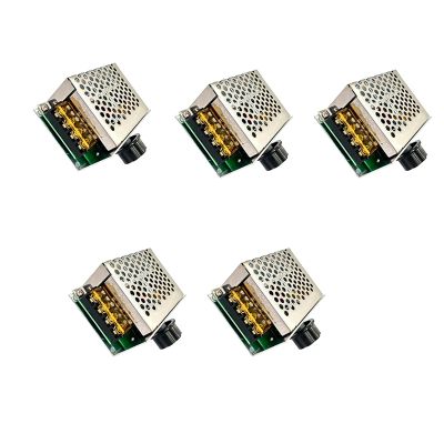 5PC 4000W 220V High Power Voltage Regulators Speed Controller Electronic Voltage Regulator Governor Thermostat