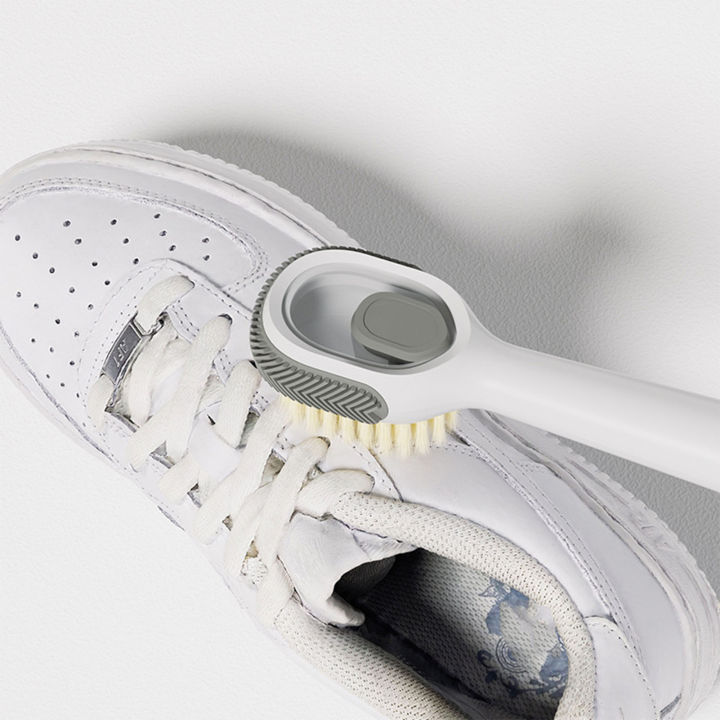 แปรงทำความสะอาดรองเท้าไฮดรอลิกสบู่เหลวการเพิ่มแปรงขัดรองเท้าสำหรับห้องครัวห้องน้ำการทำความสะอาด