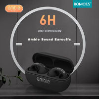 Romoss ใหม่ AM-Tw01 เสียง Earcuffs Ear Bone Conduction ต่างหูหูฟังไร้สายบลูทูธ V5.2 สำหรับ Sony เสียงคุณภาพสูง Auricle บลูทูธกันน้ำกีฬา