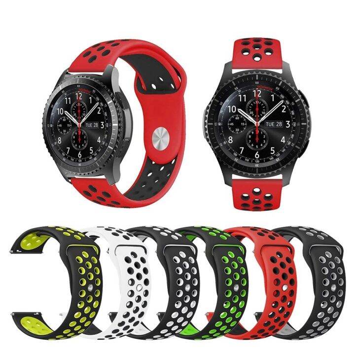 สายซิลิโคน20-22มม-สำหรับนาฬิกา-samsung-แนวสปอร์ต-s2-s3-galaxy-watch-active-42มม-46มม-galaxy-watch-3สายนาฬิกา-huami-ขนาด41มม-45มม-สำหรับ-huawei-gt2-gt3