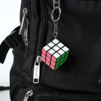 Magic Hungarian Cube Keychain Accessories Fingertips for Games Children 4 Years Magic Pendant Cube 3*3*3 Child Puzzle Original Brain Teasers