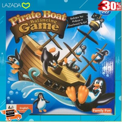 .เป็นของเล่น ของสะสม โมเดล ฟิกเกอร์. pirate boat balancing game เกมเพนกวินตกเรือ .เสริมสร้างพัฒนาการสมอง เกมครอบครัว.