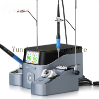 T420D อัจฉริยะ Double Soldering Station ไฟฟ้าเหล็ก T245T210T115 Daul Handle เคล็ดลับการเชื่อมสำหรับ PCB BGA Repair