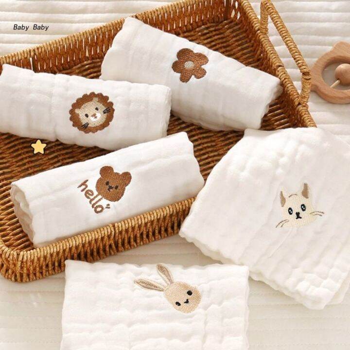 q81a-kindergarten-towel-cotton-burping-cloth-multi-use-wash-cloth-face-towel-high-absorb-feeding-bibs-kids-sweat-absorb-towel