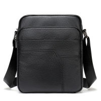 WESTAL Mens Shoulder Bags Small Mens Bag Genuine Leather Black Crossbody Bags for Men Flap Man Messenger Bag Male Leather 7604