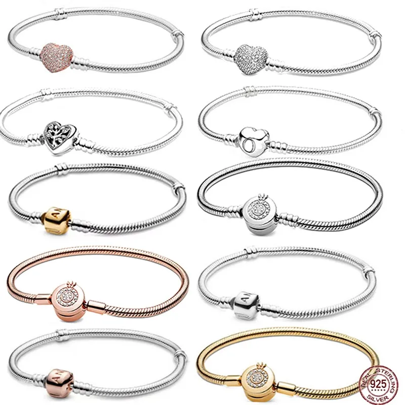 Pandora Moments Snake Chain Bracelet | Sterling silver | Pandora US