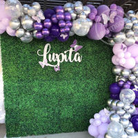 132pcs Macaron Purple Wedding Balloon Garland Metallic Purple Silver Balloons Arch Kit One Party Anniversary Birthday Decor