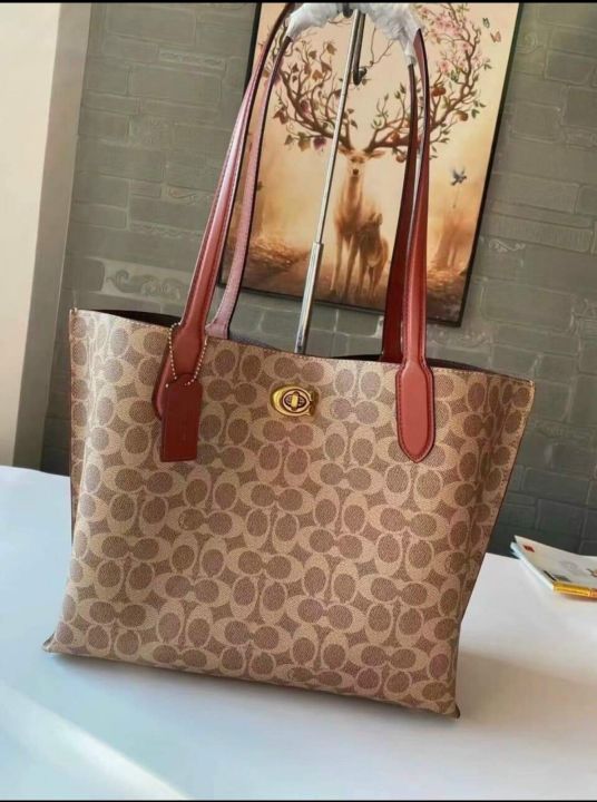 Coach Willow Monogram Coated Canvas Tote Bag