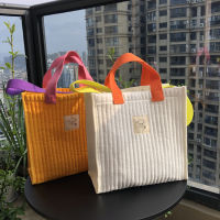 Korean Quilted Bags Cotton Women Shoulder Bag Large Capacity Simple Handbag Solid Color Female Caual Tote Bag Mommy Handbags