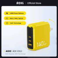 AOHI Magcube 140W ที่ชาร์จ USB C PD3.1 Gan โทรศัพท์ความเร็วสูง Type-C อะแดปเตอร์สำหรับ Macbook Iphone 14 Pro Max 13