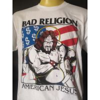 เสื้อวงนำเข้า Bad Religion American Jesus 1993 Green Day Nofx Blink-182 Pop Punk Rock Skate Style Vitage T-Shirt Gildan เปล่า ค่ะ