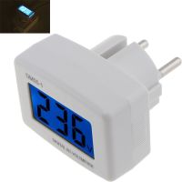 110V 220V Voltage Plug Digital Socket Display Wall Flat Testers Voltmeter