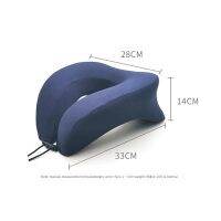 Portable U-Shape Magnetic Headrest  Neck Pillow Memory Foam Travel Office Car    Accessories Customized Travel pillows