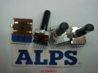 1pcs/lot ALPS 142 vertical double potentiometer 6 feet 10K {103AC midpoint] 103A 103C handle 23MMF