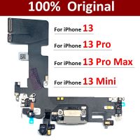 100% Original สําหรับ iPhone 13 Pro Max Mini USB Charger Dock Connector พอร์ตชาร์จ Micro Flex Cable พร้อมชิ้นส่วนอะไหล่โลโก้