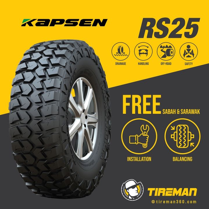 Kapsen RS25 MT 4x4 15 16 17 18 Inch Tayar Tire (FREE INSTALLATION ...
