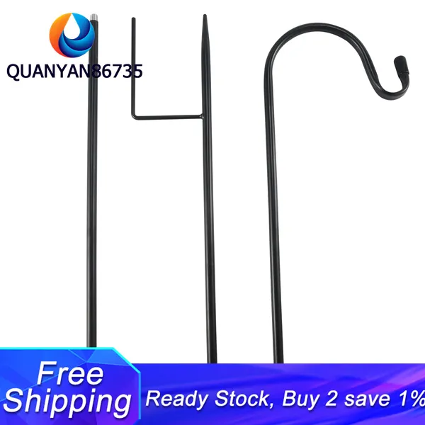 Shepherd Hooks Rust Resistant Garden Stake Outdoor Metal Plant Stand