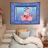 Spongebob squarepants animated cartoon octopus background cloth bedroom metope adornment hang cloth rooms lovely tapestry