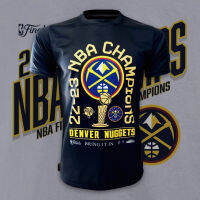 （Contact customer service to customize for you）NBA Basketball T-Shirt Denver Nuggets Chmpions Model 22-23 BK0193 Full Body Print Size （Childrens Adult Sizes）