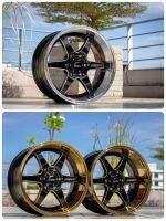 ล้อแม็กขอบ18 โปรส่งฟรีมี2สีให้เลือก (ราคาต่อ4วง) 18x9.5/10.5 ET+15/+12 CB106 6รู139.7 สีดำเขาทองแดง/สีดำขอบไดร์ทอง ล้อแท้ใหม่แกะกล่อง แถมจุ๊บสีอย่างดี