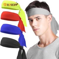 Tie Stretch Headband / Tennis Bandana Men Sweatband Athletic Hair Band Basketball Workout Sweat Wicking Wrap Hairband Turban Headwrap Accessories Headwear